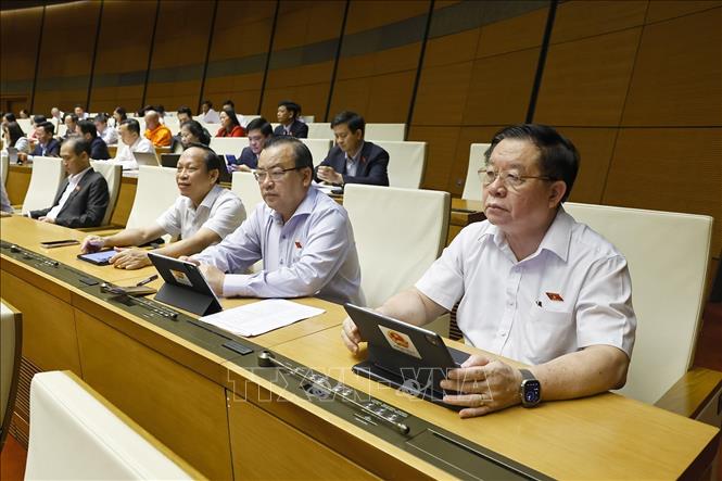 Đoàn đại biểu Bet88app còn khuyến mãi tỉnh Tây Ninh dự phiên họp. Ảnh: Doãn Tấn - TTXVN