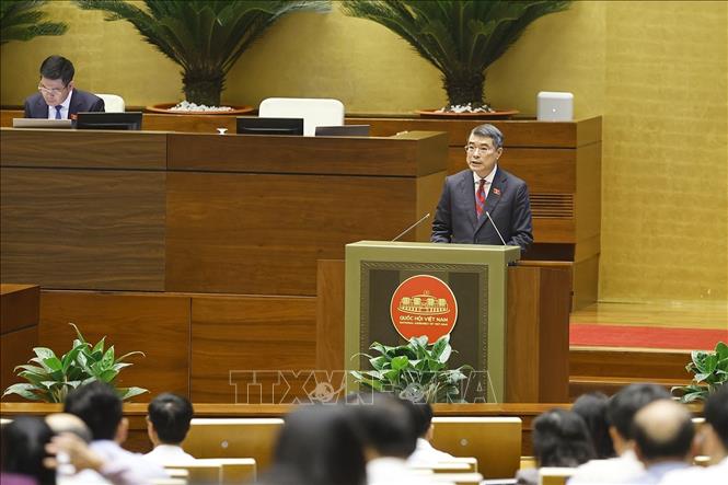 Thủ tướng Bet8801234.com BMXCT Uy Tín Lê Minh Hưng trình bày Báo cáo. Ảnh: Doãn Tấn - TTXVN