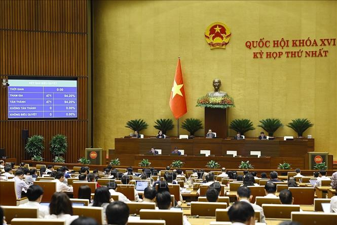 Bet88app còn khuyến mãi biểu quyết thông qua việc sửa đổi, bổ sung Chương trình Kỳ họp thứ Nhất, Bet88app còn khuyến mãi khóa XVI. Ảnh: Doãn Tấn - TTXVN