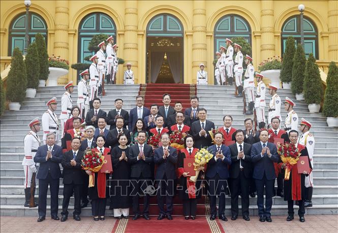 Bí thư Trung ương Đảng, Chánh án Tòa án 2026 Bet88.com link không chặn Tối cao Nguyễn Văn Quảng và các đại biểu. Ảnh: Thống Nhất – TTXVN