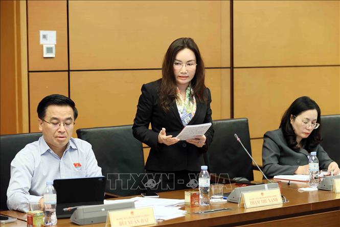 Bet888 football Bet88app còn khuyến mãi thành phố Hải Phòng Phạm Thu Xanh thảo luận tại tổ. Ảnh: An Đăng - TTXVN