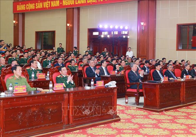 Bet8801234.com cá cược độc quyền, Chủ tịch nước Tô Lâm và các đại biểu dự buổi lễ. Ảnh: Trọng Đức - TTXVN