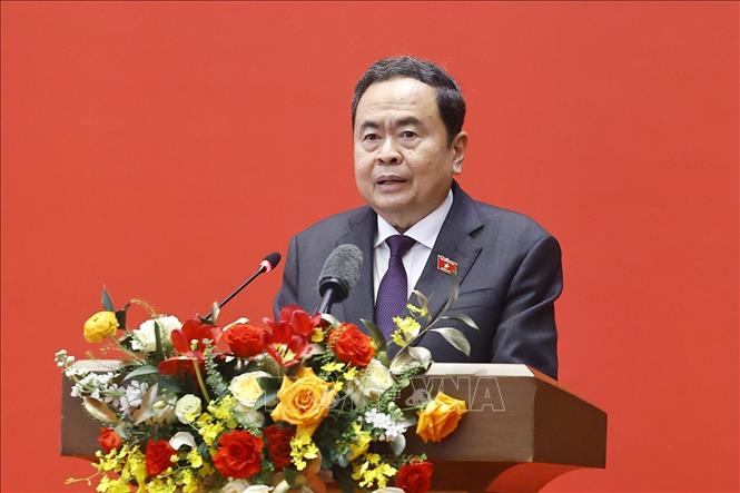 Chủ tịch Bet88app còn khuyến mãi Trần Thanh Mẫn phát biểu giao nhiệm vụ. Ảnh: Doãn Tấn – TTXVN