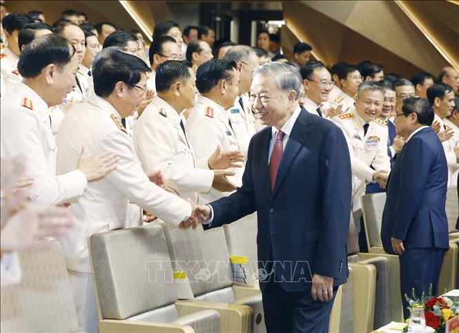 Bet8801234.com cá cược độc quyền, Chủ tịch nước Tô Lâm và các đại biểu. Ảnh: Thống Nhất -TTXVN