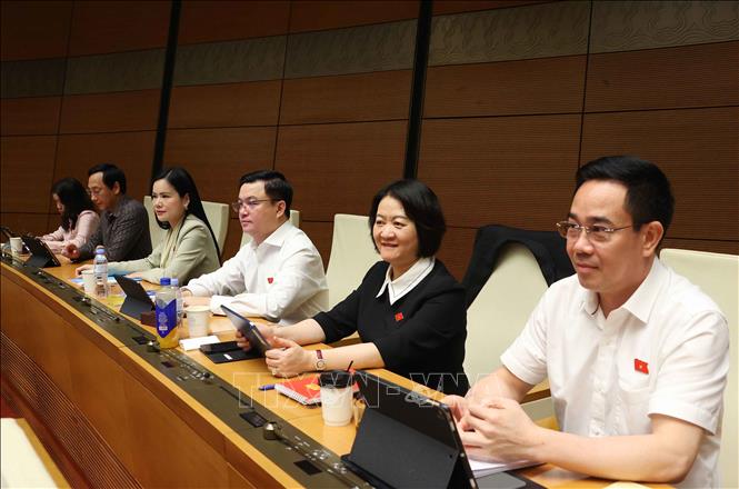 Đoàn đại biểu Bet88app còn khuyến mãi tỉnh Hưng Yên dự phiên họp. Ảnh: Văn Điệp - TTXVN 