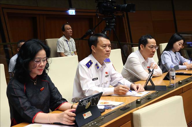 Đoàn đại biểu Bet88app còn khuyến mãi tỉnh Nghệ An dự phiên họp. Ảnh: Văn Điệp - TTXVN 