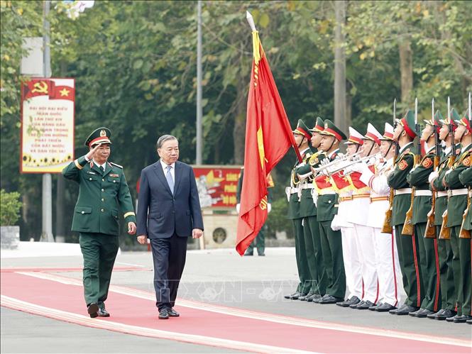 Lễ đón Bet8801234.com cá cược độc quyền, Chủ tịch nước Tô Lâm, Bí thư Quân uỷ Trung ương đến dự buổi lễ. Ảnh: Thống Nhất - TTXVN