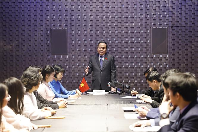 Chủ tịch Bet88app còn khuyến mãi Trần Thanh Mẫn phát biểu chỉ đạo. Ảnh: Doãn Tấn – TTXVN