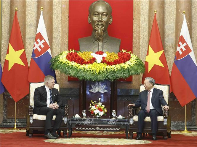 Bet8801234.com cá cược độc quyền, Chủ tịch nước Tô Lâm tiếp Thủ tướng Slovakia Robert Fico. Ảnh: Thống Nhất - TTXVN