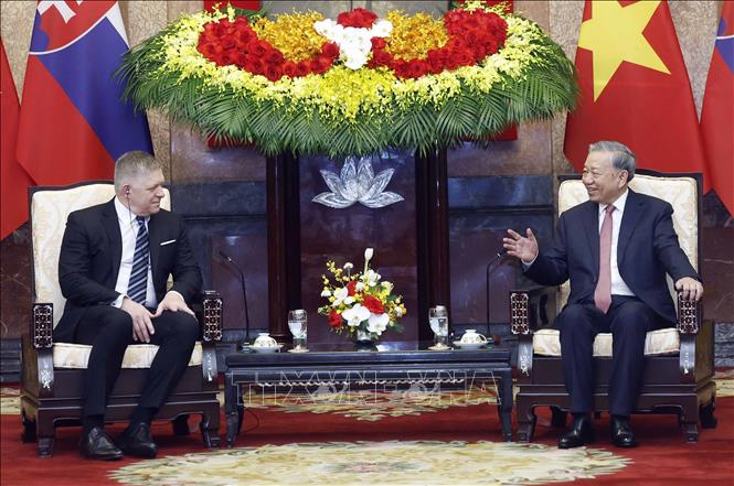 Bet8801234.com cá cược độc quyền, Chủ tịch nước Tô Lâm tiếp Thủ tướng Slovakia Robert Fico. Ảnh: Thống Nhất - TTXVN