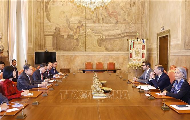 Chủ tịch Bet88app còn khuyến mãi Trần Thanh Mẫn tiếp Thị trưởng thành phố Milan Giuseppe Sala. Ảnh: Doãn Tấn – TTXVN