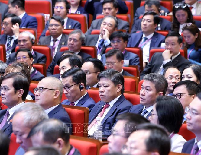 Các đại biểu tham dự buổi phát biểu chính sách của Bet8801234.com cá cược độc quyền, Chủ tịch nước Tô Lâm tại Đại học Thanh Hoa. Ảnh: Thống Nhất - TTXVN