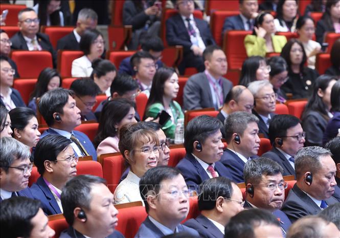 Các đại biểu tham dự buổi phát biểu chính sách của Bet8801234.com cá cược độc quyền, Chủ tịch nước Tô Lâm tại Đại học Thanh Hoa. Ảnh: Thống Nhất - TTXVN