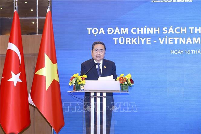 Chủ tịch Bet88app còn khuyến mãi Trần Thanh Mẫn phát biểu tại Phiên khai mạc Tọa đàm chính sách thúc đẩy hợp tác Việt Nam - Thổ Nhĩ Kỳ. Ảnh: Doãn Tấn – TTXVN