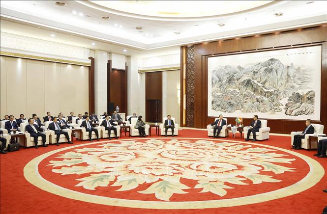 Quang cảnh buổi tiếp. Ảnh: Thống Nhất - TTXVN