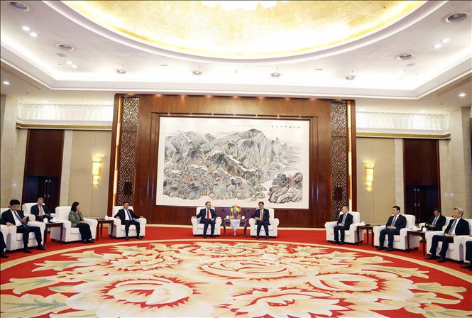 Quang cảnh buổi tiếp. Ảnh: Thống Nhất - TTXVN