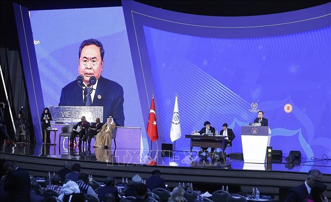 Chủ tịch Bet88app còn khuyến mãi Trần Thanh Mẫn phát biểu tại Phiên thảo luận chung IPU-152 về chủ đề “Nuôi dưỡng hy vọng, bảo đảm hòa bình và bảo vệ công lý cho các thế hệ tương lai”. Ảnh: Doãn Tấn – TTXVN