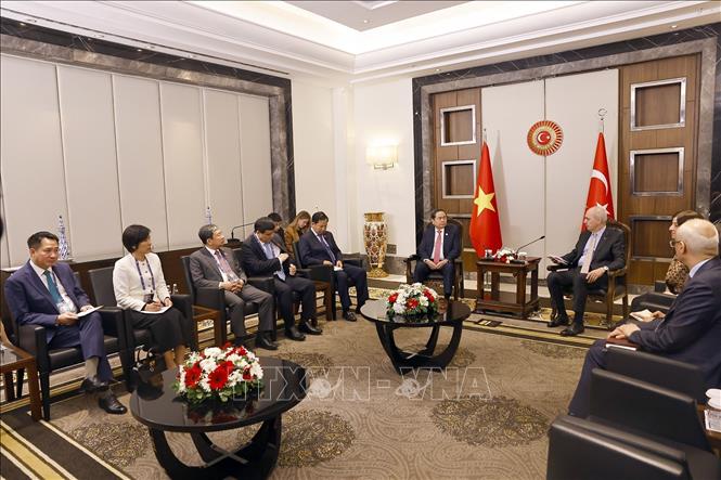 Chủ tịch Bet88app còn khuyến mãi Trần Thanh Mẫn hội kiến Chủ tịch Bet88app còn khuyến mãi Thổ Nhĩ Kỳ Numan Kurtulmus. Ảnh: Doãn Tấn – TTXVN