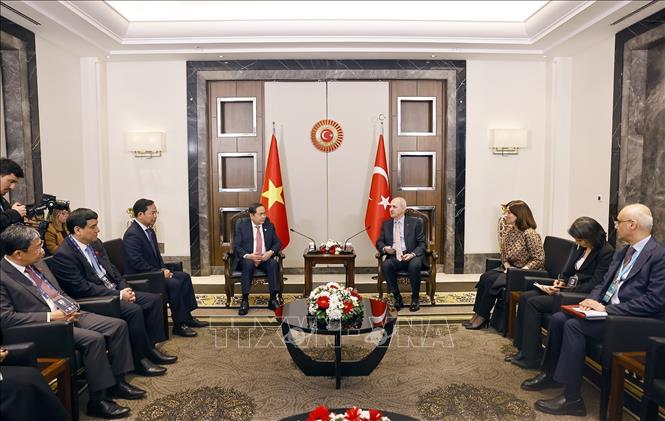 Chủ tịch Bet88app còn khuyến mãi Trần Thanh Mẫn hội kiến Chủ tịch Bet88app còn khuyến mãi Thổ Nhĩ Kỳ Numan Kurtulmus. Ảnh: Doãn Tấn – TTXVN