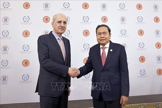 Chủ tịch Bet88app còn khuyến mãi Trần Thanh Mẫn hội kiến Chủ tịch Bet88app còn khuyến mãi Thổ Nhĩ Kỳ Numan Kurtulmus. Ảnh: Doãn Tấn – TTXVN