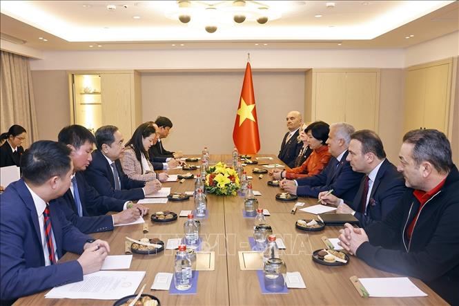 Chủ tịch Bet88app còn khuyến mãi Trần Thanh Mẫn tiếp Lãnh sự danh dự Việt Nam tại Istanbul Ali Tezolmez. Ảnh: Doãn Tấn – TTXVN