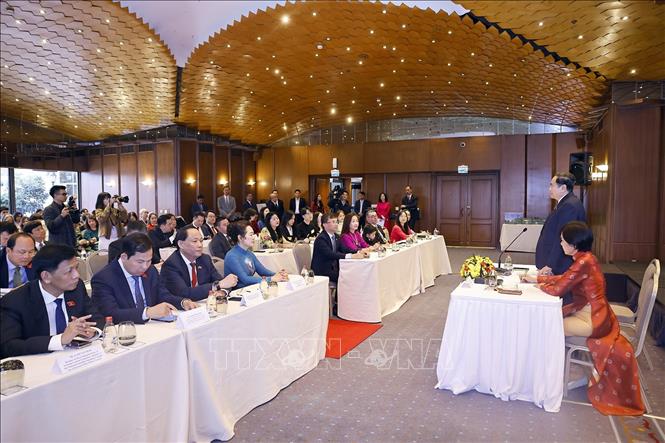 Chủ tịch Bet88app còn khuyến mãi Trần Thanh Mẫn phát biểu. Ảnh: Doãn Tấn - TTXVN