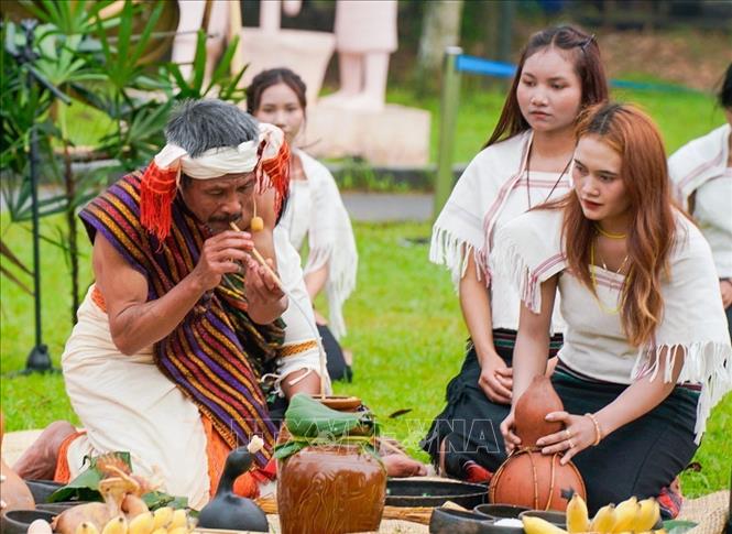 Lễ cúng mừng lúa mới - lễ thức quan trọng trong đời sống tâm linh, Bet88013 88k Cho Tân Thủ cộng đồng bào Chu Ru. Ảnh: Khánh Hoà - TTXVN