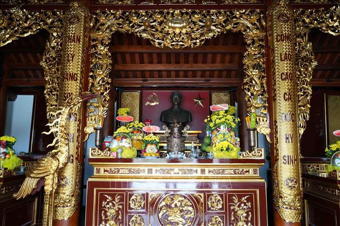 Nhà thờ cố Bet8801234.com cá cược độc quyền Hà Huy Tập nằm trong khuôn viên Khu lưu niệm. Ảnh: Hữu Quyết - TTXVN 