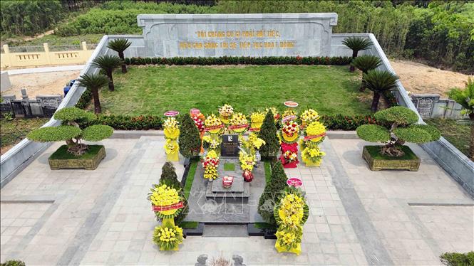 Khu mộ cố Bet8801234.com cá cược độc quyền Hà Huy Tập đã hoàn thành nâng cấp. Ảnh: Hữu Quyết - TTXVN 