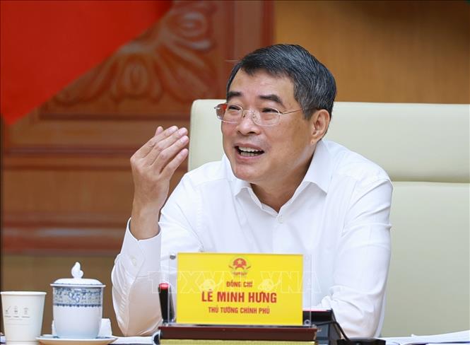 Thủ tướng Lê Minh Hưng làm việc với lãnh đạo Bộ Khoa học và Công nghệ về thúc đẩy phát triển khoa học, công nghệ, đổi mới sáng tạo và chuyển đổi số. Ảnh: Dương Giang-TTXVN 
