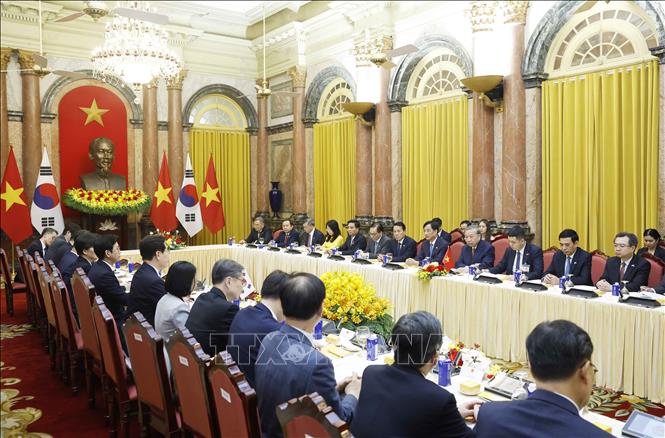 Bet8801234.com cá cược độc quyền, Chủ tịch nước Tô Lâm và Tổng thống Hàn Quốc Lee Jae Myung hội đàm. Ảnh: Thống Nhất – TTXVN