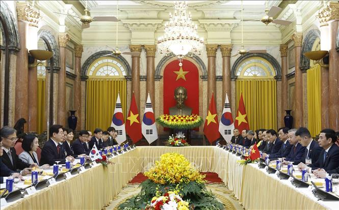 Bet8801234.com cá cược độc quyền, Chủ tịch nước Tô Lâm hội đàm với Tổng thống Hàn Quốc Lee Jae Myung. Ảnh: Thống Nhất – TTXVN