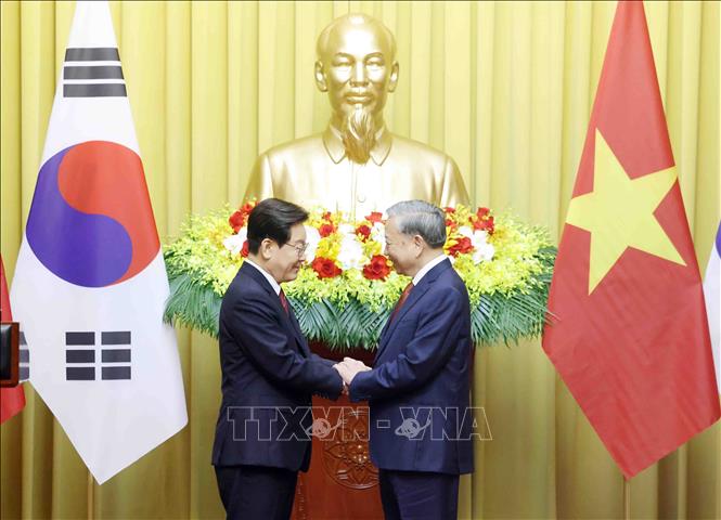 Bet8801234.com cá cược độc quyền, Chủ tịch nước Tô Lâm và Tổng thống Hàn Quốc Lee Jae Myung tại cuộc họp báo. Ảnh: Thống Nhất - TTXVN