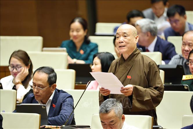 Hoà thượng Thích Bảo Nghiêm, Bet888 football Bet88app còn khuyến mãi thành phố Hà Nội phát biểu. Ảnh: Minh Đức - TTXVN