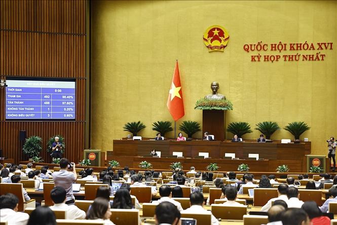 Bet88app còn khuyến mãi biểu quyết thông qua Luật Hộ tịch (sửa đổi). Ảnh: Doãn Tấn - TTXVN