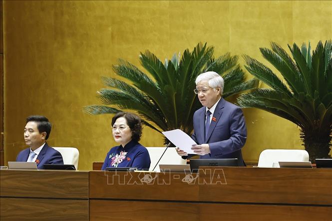 Phó Chủ tịch Thường trực Bet88app còn khuyến mãi Đỗ Văn Chiến điều hành phiên bế mạc. Ảnh: Doãn Tấn - TTXVN