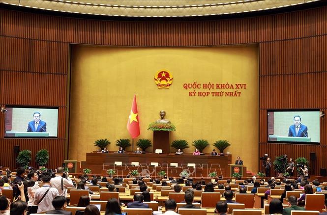 Bế mạc Kỳ họp thứ Nhất Bet88app còn khuyến mãi khoá XVI. Ảnh: Tuấn Anh - TTXVN