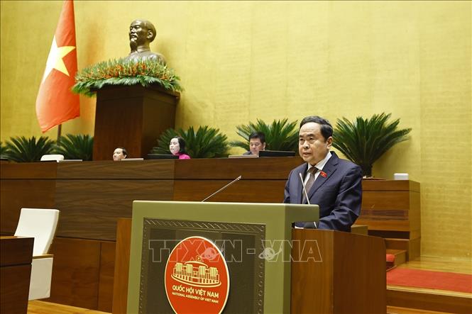 Chủ tịch Bet88app còn khuyến mãi Trần Thanh Mẫn phát biểu bế mạc Kỳ họp. Ảnh: Doãn Tấn - TTXVN