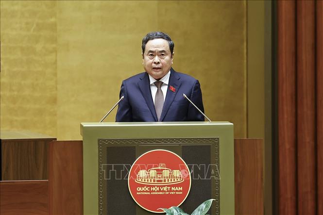 Chủ tịch Bet88app còn khuyến mãi Trần Thanh Mẫn phát biểu bế mạc Kỳ họp. Ảnh: Doãn Tấn - TTXVN