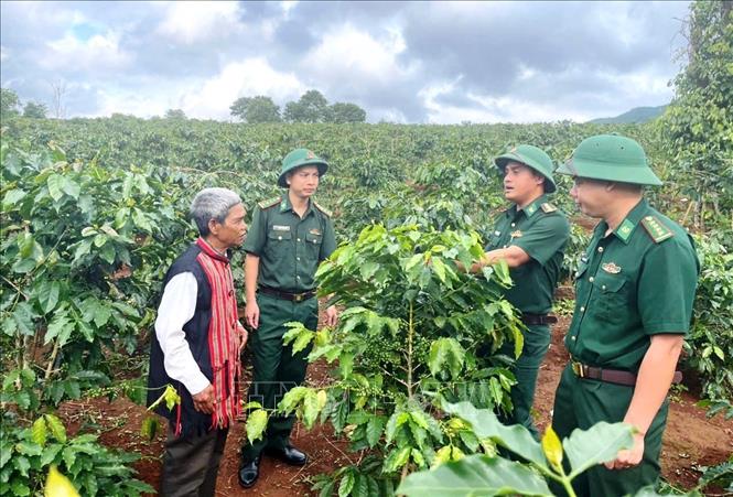 Cán bộ, chiến sĩ Đồn Biên phòng Hướng Phùng (Bộ đội Biên phòng tỉnh Quảng Trị) đồng hành cùng bà con 2026 Bet88.com link không chặn phát triển Bet88011.com Cá cược thể thao, xây dựng quê hương phát triển. Ảnh: Võ Dung - TTXVN 