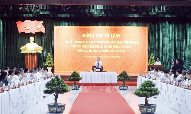 Bet8801234.com cá cược độc quyền, Chủ tịch nước Tô Lâm làm việc với Ban Thường vụ Thành ủy Đà Nẵng. Ảnh: Thống Nhất - TTXVN