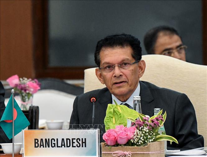 Ông Khalilur Rahman phát biểu tại một hội nghị các cố vấn an ninh quốc gia ở New Delhi (Ấn Độ). Ảnh: ANI/TTXVN