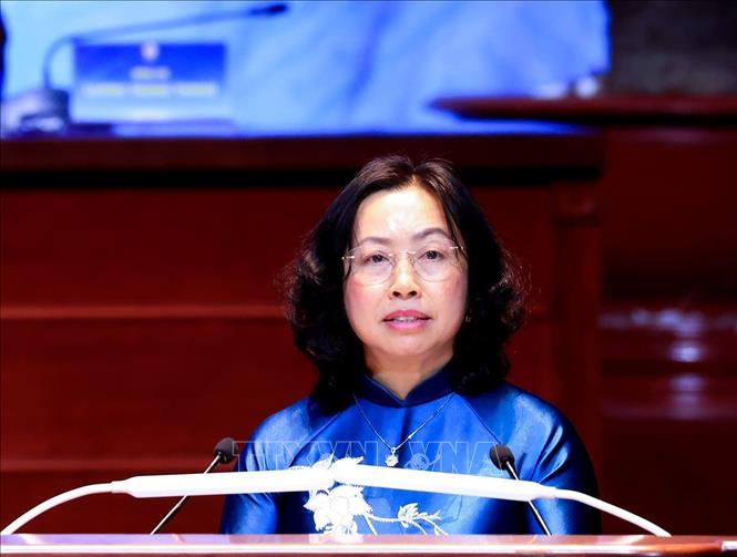 Đồng chí Thái Thu Xương, Phó Chủ tịch Tổng Liên đoàn Lao động Việt Nam (khóa XIII). Ảnh: Tuấn Anh - TTTXVN
