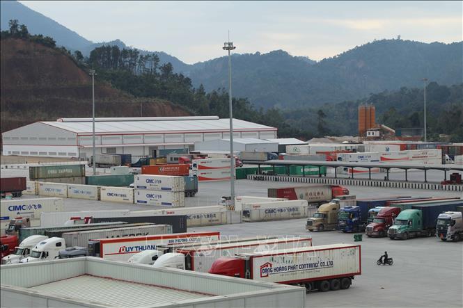 Hạ tầng logistics tại công viên Logistics Viettel Lạng Sơn được đầu tư đồng bộ. Ảnh: Quang Duy – TTXVN