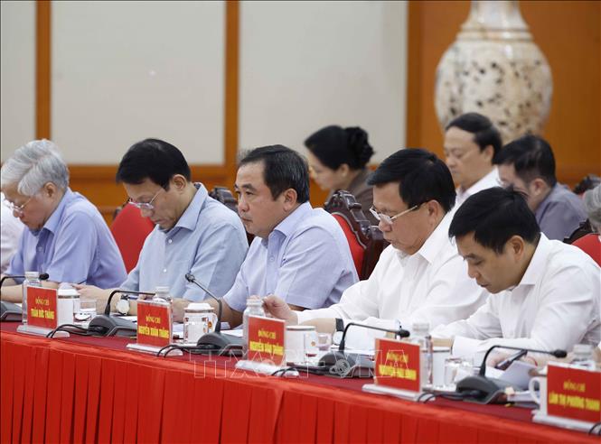 Các đại biểu tham dự cuộc làm việc. Ảnh: Thống Nhất – TTXVN