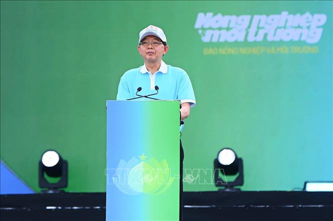 Phó Thủ tướng Bet8801234.com BMXCT Uy Tín Hồ Quốc Dũng phát biểu tại lễ phát động. Ảnh: Trịnh Duy Hưng-TTXVN 