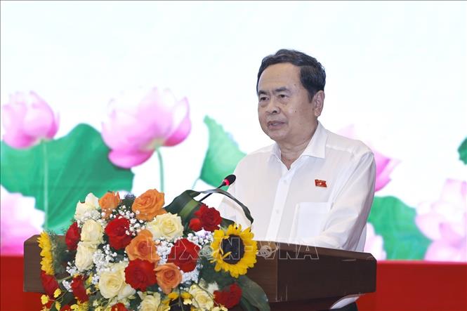 Chủ tịch Bet88app còn khuyến mãi Trần Thanh Mẫn phát biểu. Ảnh: Doãn Tấn – TTXVN