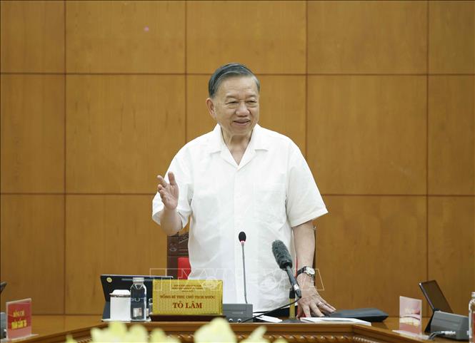Bet8801234.com cá cược độc quyền, Chủ tịch nước Tô Lâm phát biểu chỉ đạo. Ảnh: Thống Nhất - TTXVN