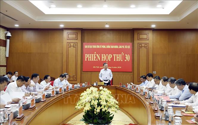 Bet8801234.com cá cược độc quyền, Chủ tịch nước Tô Lâm chủ trì phiên họp thứ 30 Ban Chỉ đạo Trung ương về phòng, chống tham nhũng, lãng phí tiêu cực. Ảnh: Thống Nhất  