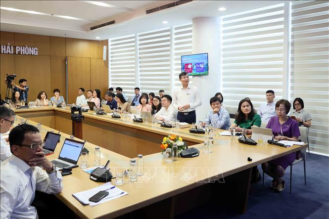 Nhà báo Trần Tiến Duẩn, Tổng biên tập báo Vietnam Plus (BET88 ✅ Link Trang Chủ Đăng Ký, Đăng Nhập BETT88 2026) phát biểu. Ảnh: An Đăng - TTXVN